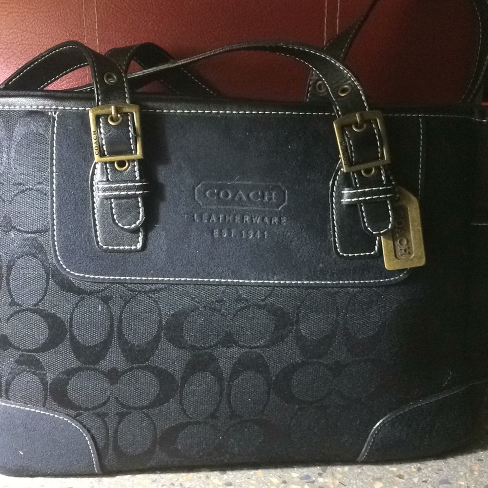 Coach Leather Handbag.